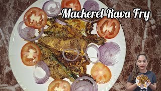 Mackerel Rava fry Simple Home MasalaHow To Prepare MackerelGoan vloggerGoan youtuber [upl. by Nyllij]