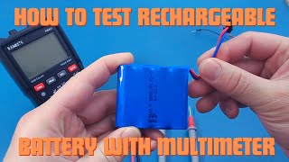 How To Test A Rechargeable Battery With A Multimeter [upl. by Aita195]