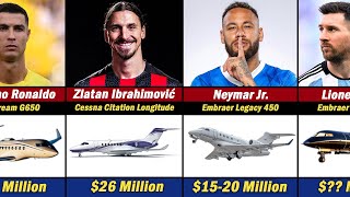 Richest Footballers amp Their Private Jets  4000000 to 65000000 [upl. by Aihsile]