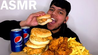 DIXY CHICKEN BURGERS amp SIZZLER WINGS MUKBANG ASMR UK ¦ REAL EATING SOUNDS [upl. by Jens]