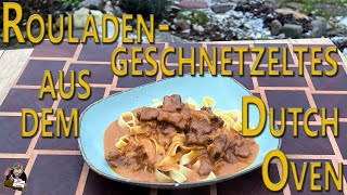 Rouladengeschnetzeltes aus dem Dutch Oven one pot Gericht a la Ute [upl. by Dimah]