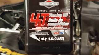 Arctic Cat ZR 120 Oil Change Yamaha SRX 120 [upl. by Eiromem]