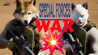 Brave Cats amp Dogs  Special Forces in Action  AI Cinematic Military Compilation [upl. by Kenrick]