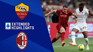 Roma vs AC Milan Extended Highlights  Serie A  CBS Sports Golazo [upl. by Ahsercel]