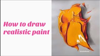 How to draw realistic paint  Artcoaster [upl. by Zoller]