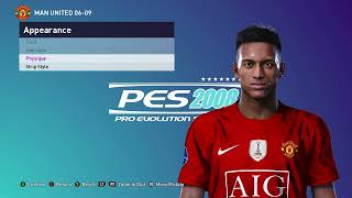 PES ULTIMATE UEFA CLASSIC PATCH  MAN UNITED  0609 [upl. by Ytte]