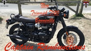 The New Bonneville T120 Black  Ride amp Review [upl. by Belford672]