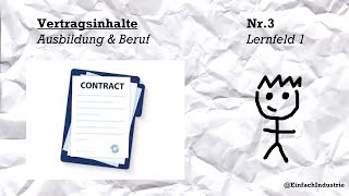 Arbeitsvertrag einfach erklärt  Lernvideo für Industriekaufleute LF 1 Ausbildung amp Beruf [upl. by Keene]