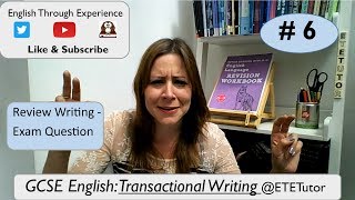 GCSE English Language Transactional Writing  Review Writing task 6 [upl. by Leidgam]