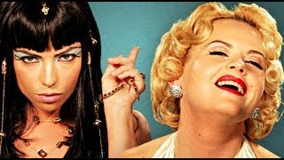 Cleopatra vs Marilyn Monroe Epic Rap Battles of History [upl. by Ahsurej]