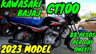 KAWASAKI CT100 BAJAJ 2023 MODEL  FULL REVIEW AND PRICE [upl. by Ahtram]