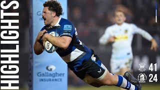 📺 Highlights Bath Rugby v Exeter Chiefs  Round 8 [upl. by Hartley422]