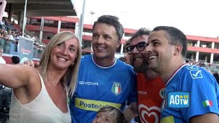 Partita del Cuore 2024 politici e cantanti in campo a LAquila [upl. by Nawuj]