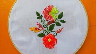 Beautiful Flower Embroidery Design [upl. by Schick]