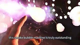 RGBW 4Wheel 1500W Automatic Bubble Machine Smoke Bubble Machine Product Introduction [upl. by Ahsikel]