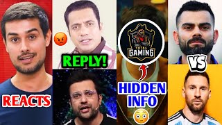 Dhruv Rathee Reacts to Sandeep Maheshwari Vs Vivek Bindra His REPLY  Total Gaming Virat Vs Messi [upl. by Johnstone]