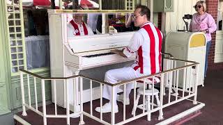 Disney’s Magic Kingdom’s Pianist at Casey’s Corner [upl. by Amme]