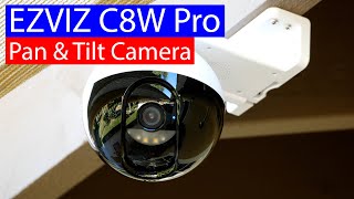 EZVIZ C8W Pro Review  Unboxing Install App Daytime and Nighttime Footage Human Tracking [upl. by Naharba809]