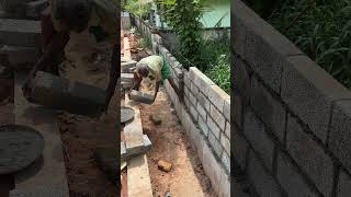 Brick Masonry Work At Site construction civilengineering civilengineer viral shorts [upl. by Switzer]