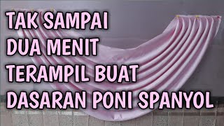 CARA BIKIN GELOMBANG SPANYOL  BASIC  HOW TO MAKE CURTAINS SWAGS [upl. by Ardnat]