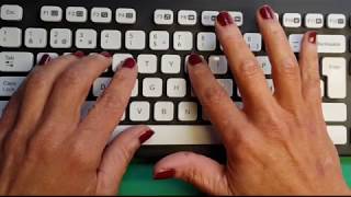 Dactylographie  Frappe à laveugle sur un clavier AZERTY méthode [upl. by Ellehsat]