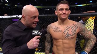 UFC 269 Dustin Poirier Octagon Interview [upl. by Aneertak]