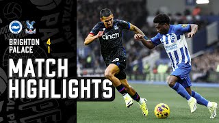 Match Highlights Brighton amp Hove Albion 41 Crystal Palace [upl. by Stutman]