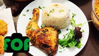 Fragrant pilau rice and peri peri chicken  Ramadan recipe [upl. by Ahsekat]