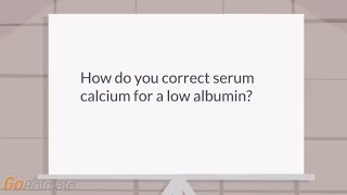 How is calcium corrected for low albumin [upl. by Lucila557]