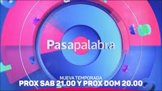 quotPASAPALABRAquot Ahora se verá los sábados a las 21 hs y los domingos a las 20 hs x TELEFE Estreno 53 [upl. by Isbel]