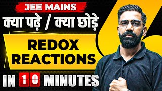 Complete REDOX REACTIONS AND VOLUMETRIC ANALYSIS in just 10 MINUTES  JEE Main 2024 [upl. by Wickham]