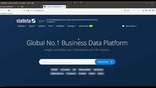 Datenbank Statista  Einführung in die Recherche KHSB Bibliothek [upl. by Uehttam]