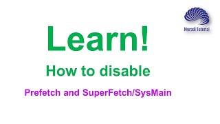 How to disable Prefetch and SuperFetch or SysMain [upl. by Ordway]