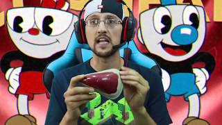 HES AFTER US 👿 CUPHEAD Game Be4 BENDY amp the Ink Machine Got Spooky FGTEEV Part 1 Gameplay [upl. by Durwin]