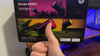 Govee RGBIC Spotlights Review and Install [upl. by Anauqcaj]