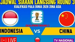 INDONESIA VS CHINA IVE STREAM  FIFA WORD CUP AFC [upl. by Eirollam]