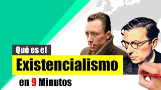 ¿Qué es el EXISTENCIALISMO  Resumen  Definición características y representantes [upl. by Llednahc]