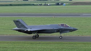 AIRPOWER 24  4 USAF F35A Lightning II landing at Zeltweg Air Base [upl. by Coffeng518]