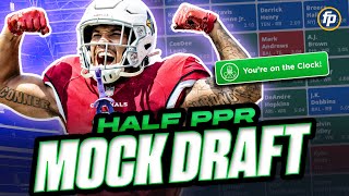 Its Here The FantasyPros HALFPPR MOCK DRAFT 2024 Fantasy Football [upl. by Saree]