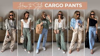 HOW TO STYLE CARGO PANTS  3 Different Pants  9 Stylish Outfits [upl. by Siuqram]