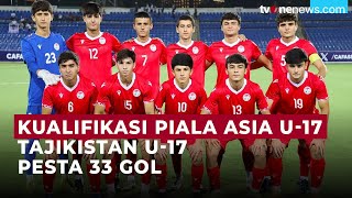 Rekor Gol Tercipta usai Tajikistan U17 Cetak 33 Gol ke Gawang Guam U17  OneNews Update [upl. by Jordana562]