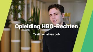 Testimonial van Job over de opleiding HBORechten  hogeschool Windesheim [upl. by Saideman]