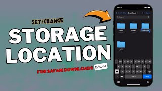 How to Set Change the Safari Downloads Location on iPhone iOS 18  UPDATED [upl. by Harmaning]