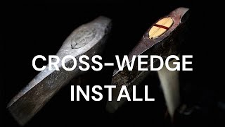 Cross Wedge Install  Maul  Axe Rehandle [upl. by Prudy]