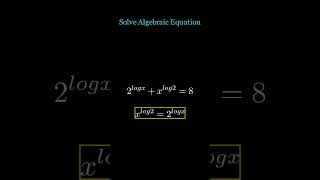 trending mathematics Visual Solve Algebraic Equation 2x8x2 [upl. by Esilegna433]