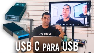 Ligando WEBCAM com o Adaptador USB C para USB [upl. by Marsden]