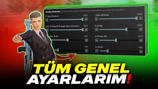 TÜM GENEL AYARLARIM  KONTROL amp HASSASİYET AYARLARI🤯 PUBG Mobile [upl. by Eiznekcm85]