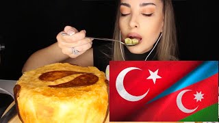 AZERBAYCAN YEMEKLERİNİ DENEDİM ❤️SOHBETLİ Şah Plov Düşbere  Bakü Baklavası TÜRKÇE ASMR MUKBANG [upl. by Denney]