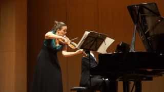 Julia Schröder violin plays Debussy Sonata  LIVE full HD [upl. by Enrobialc545]