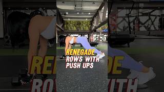 Renegade Rows with Push Ups One of the most complex full body exercise you can do [upl. by Ynaffyt673]